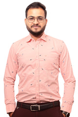 Raymond Men Slim Fit Printed Formal Shirt-MFSHIRTR-0030