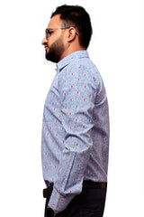 Raymond Men Slim Fit Printed Formal Shirt-MFSHIRTR-0032