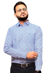 Raymond Men Slim Fit Printed Formal Shirt-MFSHIRTR-0032