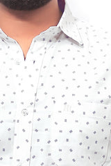 Raymond Men Slim Fit Printed Formal Shirt-MFSHIRTR-0036