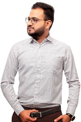 Raymond Men Slim Fit Printed Formal Shirt-MFSHIRTR-0037