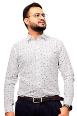 Raymond Men Slim Fit Printed Formal Shirt-MFSHIRTR-0040