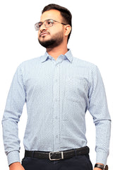 Raymond Men Slim Fit Printed Formal Shirt-MFSHIRTR-0044