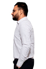 Raymond Men Slim Fit Printed Formal Shirt-MFSHIRTR-0045