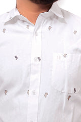 Raymond Men Slim Fit Printed Formal Shirt-MFSHIRTR-0050