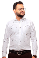 Raymond Men Slim Fit Printed Formal Shirt-MFSHIRTR-0050