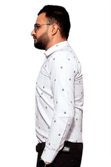 Raymond Men Slim Fit Printed Formal Shirt-MFSHIRTR-0059