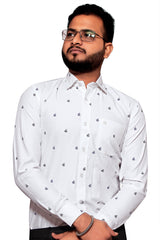 Raymond Men Slim Fit Printed Formal Shirt-MFSHIRTR-0059