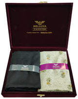 Mansfab Cotton Floral Print Shirt & Trouser Fabric (Unstitched)