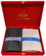 Raymond Cotton Self Design Shirt & Trouser Fabric (Unstitched)-2206