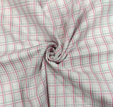 Mansfab Cotton Blend Checkered Shirt Fabric