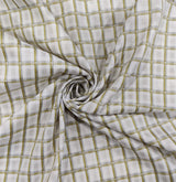 Mansfab Cotton Blend Checkered Shirt Fabric