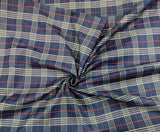 Mansfab Cotton Blend Checkered Shirt Fabric