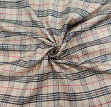 Mansfab Cotton Blend Checkered Shirt Fabric