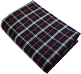 Mansfab Cotton Blend Checkered Shirt Fabric