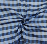 Mansfab Cotton Blend Checkered Shirt Fabric