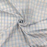 Mansfab Cotton Blend Checkered Shirt Fabric