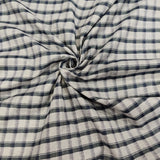 Mansfab Cotton Blend Checkered Shirt Fabric