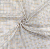 Mansfab Cotton Blend Checkered Shirt Fabric