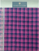 Linen Club Linen Checkered Shirt Fabric