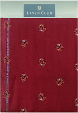 Linen Club Linen Printed Shirt Fabric