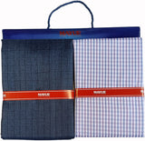 MAYUR Cotton Blend Checkered, Self Design Shirt & Trouser Fabric
