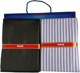 MAYUR Cotton Blend Self Design Shirt & Trouser Fabric