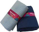 Siyaram"s Cotton Blend Striped Shirt & Trouser Fabric