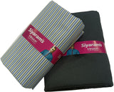 Siyaram"s Cotton Blend Striped Shirt & Trouser Fabric