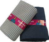 Siyaram"s Cotton Blend Striped Shirt & Trouser Fabric