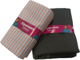Siyaram"s Cotton Blend Striped Shirt & Trouser Fabric