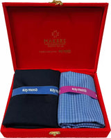 Arvind Unstitched Cotton Blend Shirt & Trouser Fabric Checkered