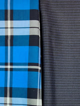 Mansfab Cotton Blend Checkered Shirt & Trouser Fabric