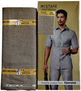 Mansfab Brocade Solid Safari Fabric (Unstitched)-0001