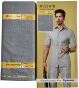 Mansfab Brocade Solid Safari Fabric (Unstitched)-0005