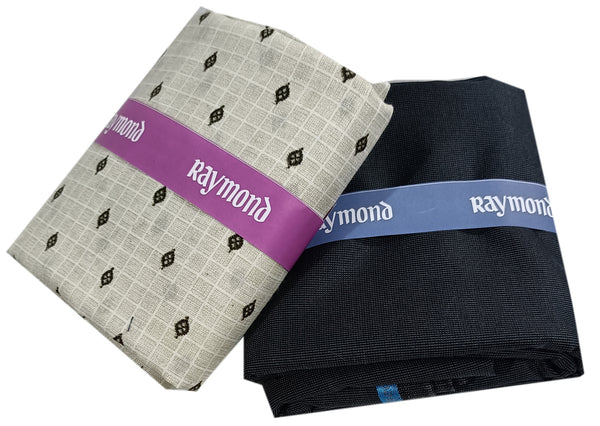 Raymond Unstitched Polycotton Shirt & Trouser Fabric Printed