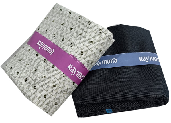 Raymond Unstitched Polycotton Shirt & Trouser Fabric Printed