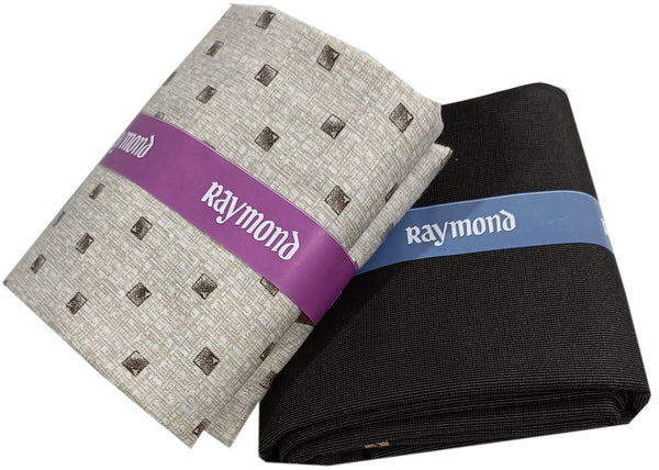 Raymond Unstitched Polycotton Shirt & Trouser Fabric Printed