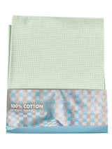 Raymond 100% Cotton Green Checked Shirt Fabric