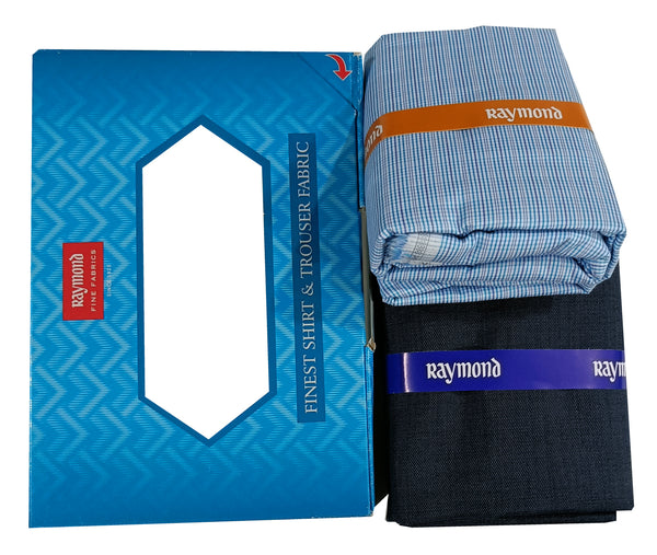 Raymond Cotton Blend Self Design Shirt & Trouser Fabric