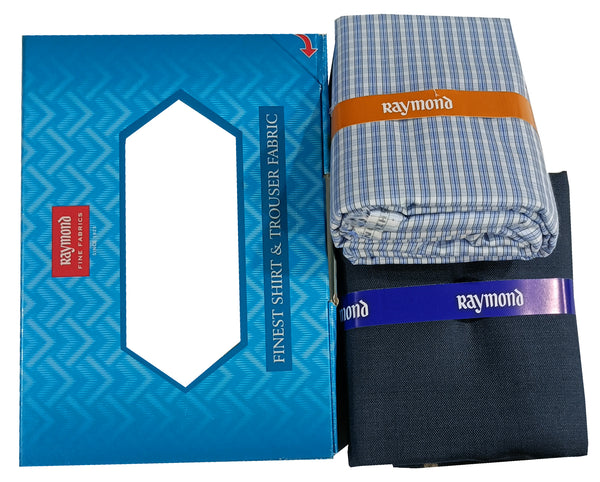 Raymond Cotton Blend Self Design Shirt & Trouser Fabric