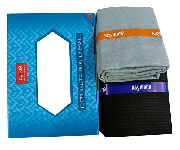 Raymond Cotton Blend Self Design Shirt & Trouser Fabric