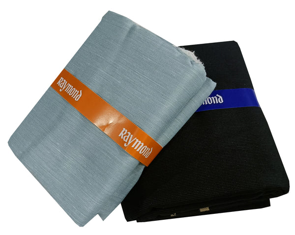Raymond Cotton Blend Self Design Shirt & Trouser Fabric
