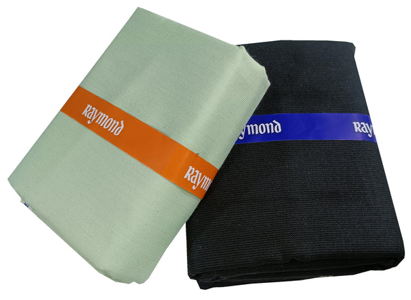 Raymond Cotton Blend Self Design Shirt & Trouser Fabric