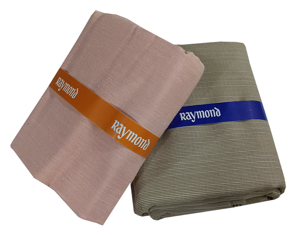 Raymond Cotton Blend Self Design Shirt & Trouser Fabric