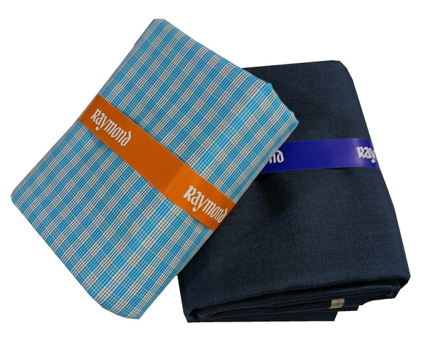 Raymond Cotton Blend Self Design Shirt & Trouser Fabric
