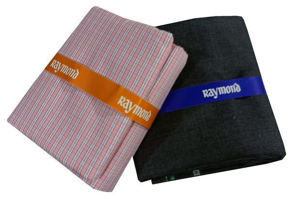 Raymond Cotton Blend Self Design Shirt & Trouser Fabric