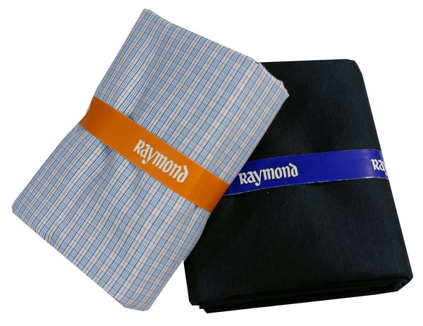 Raymond Cotton Blend Self Design Shirt & Trouser Fabric