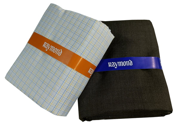 Raymond Cotton Blend Self Design Shirt & Trouser Fabric