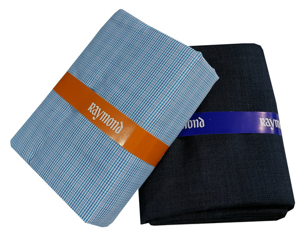 Raymond Cotton Blend Self Design Shirt & Trouser Fabric